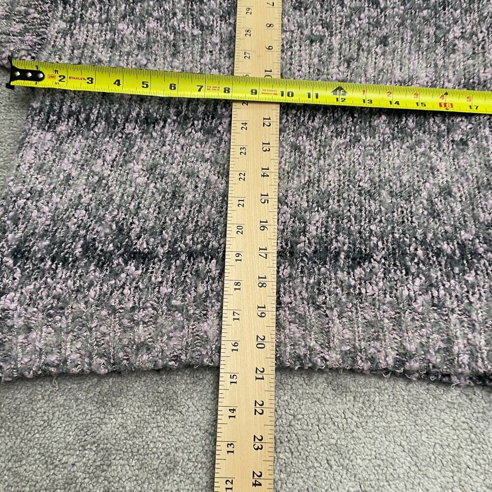 Evian Vintage Chunky Knit Sweater Womens Large Pink 1/2 Button Up Mock Casual - Picture 7 of 12